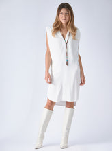 Load image into Gallery viewer, dress sleeveless in white