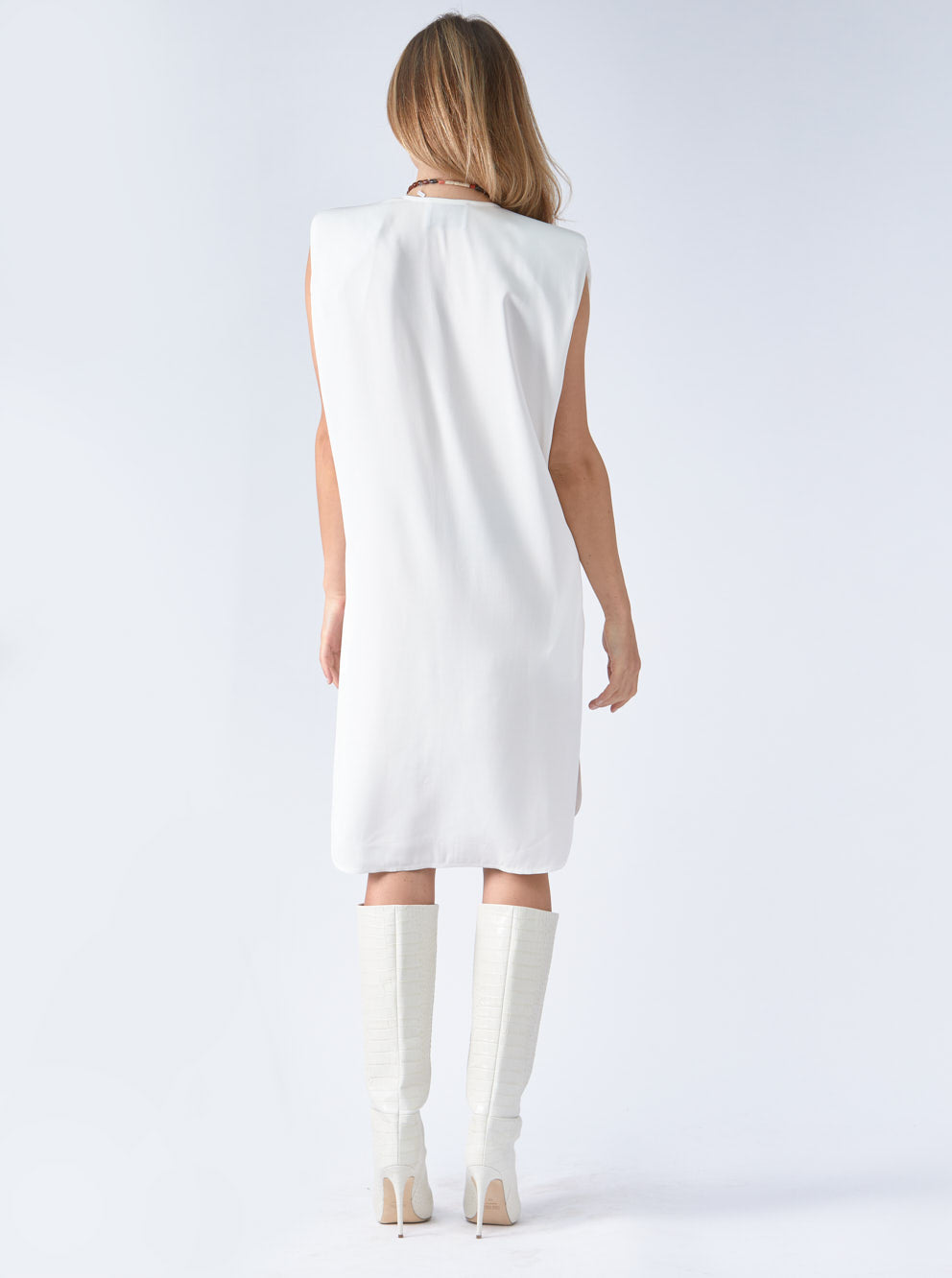 Sleeveless Dress White