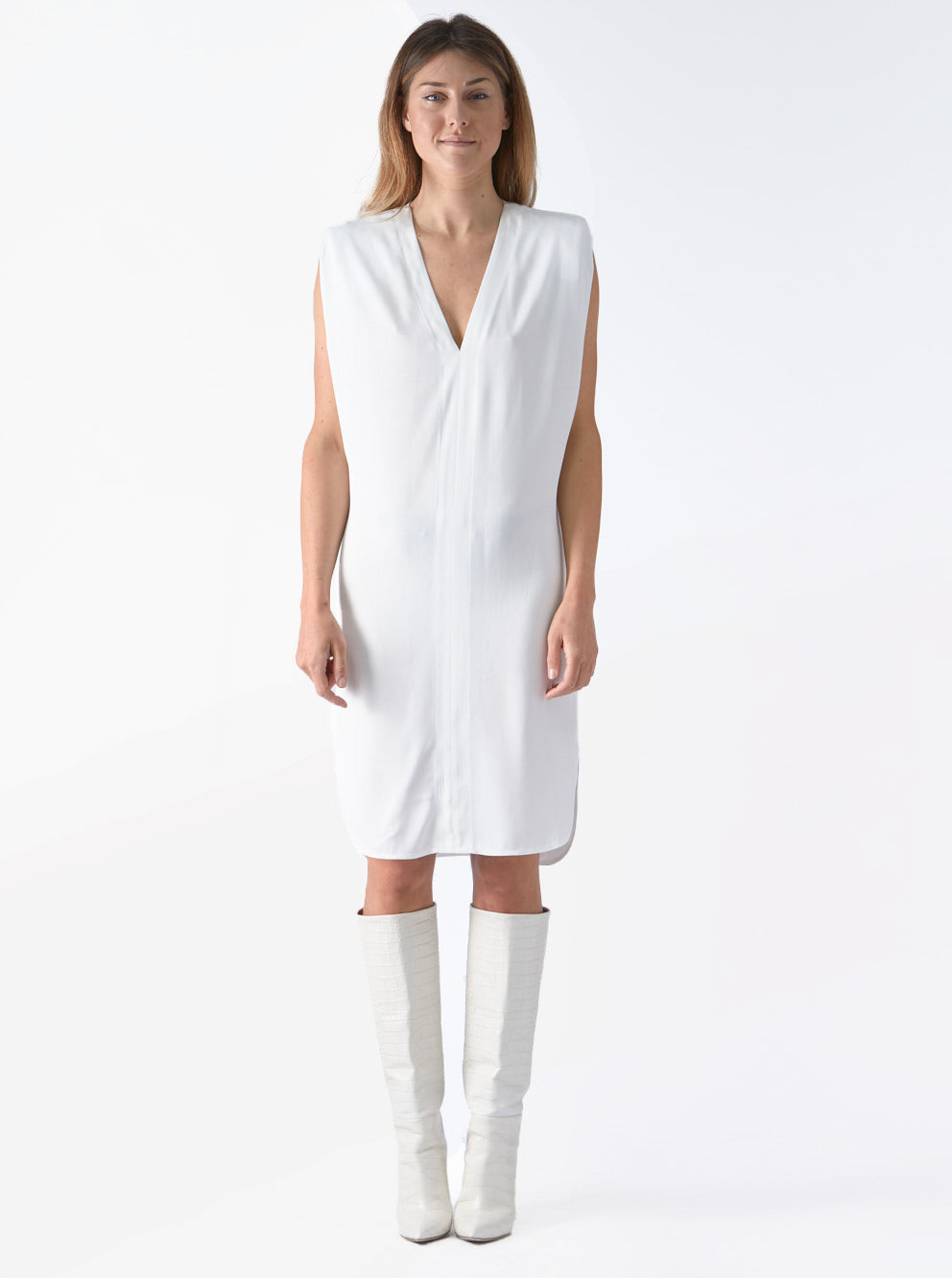 Sleeveless Dress White