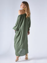 Load image into Gallery viewer, dress linen army