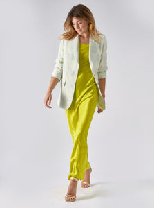 dress long Serena in lime