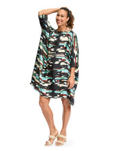 Load image into Gallery viewer, Silk Short Caftan Dress Illusion