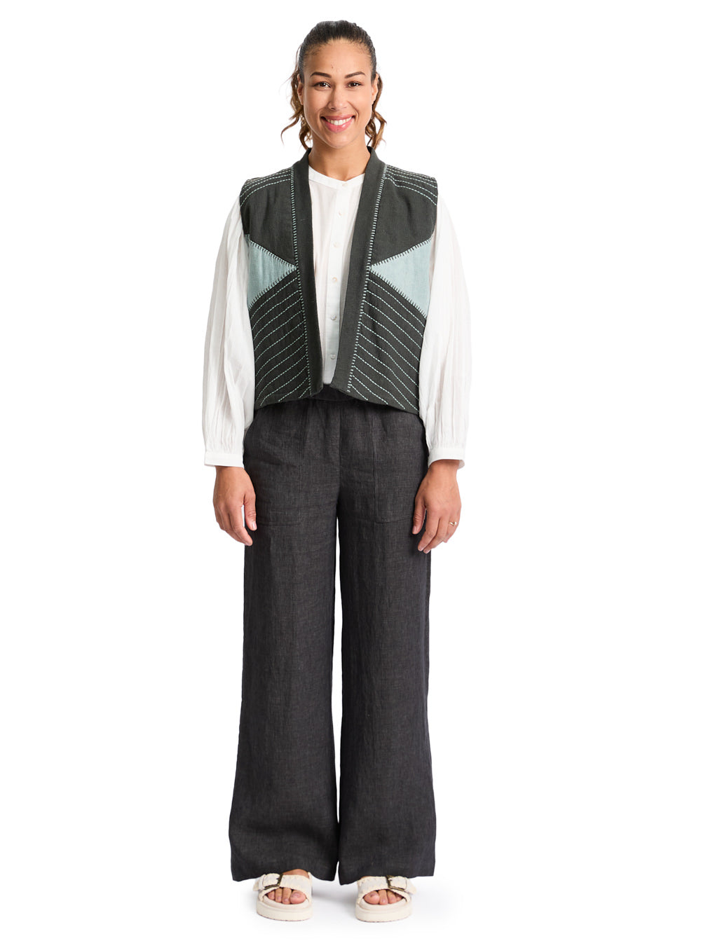 Apache Cotton Gilet Sage
