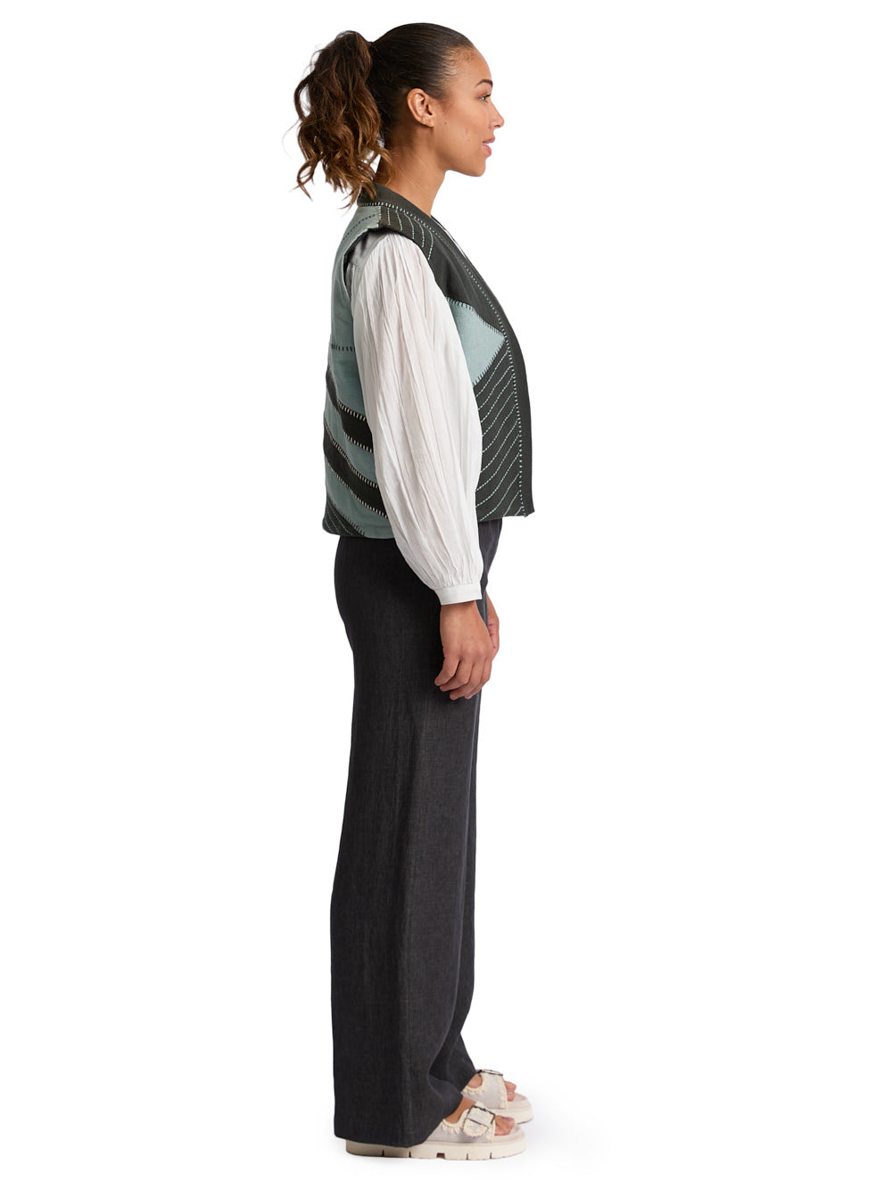 Apache Cotton Gilet Sage