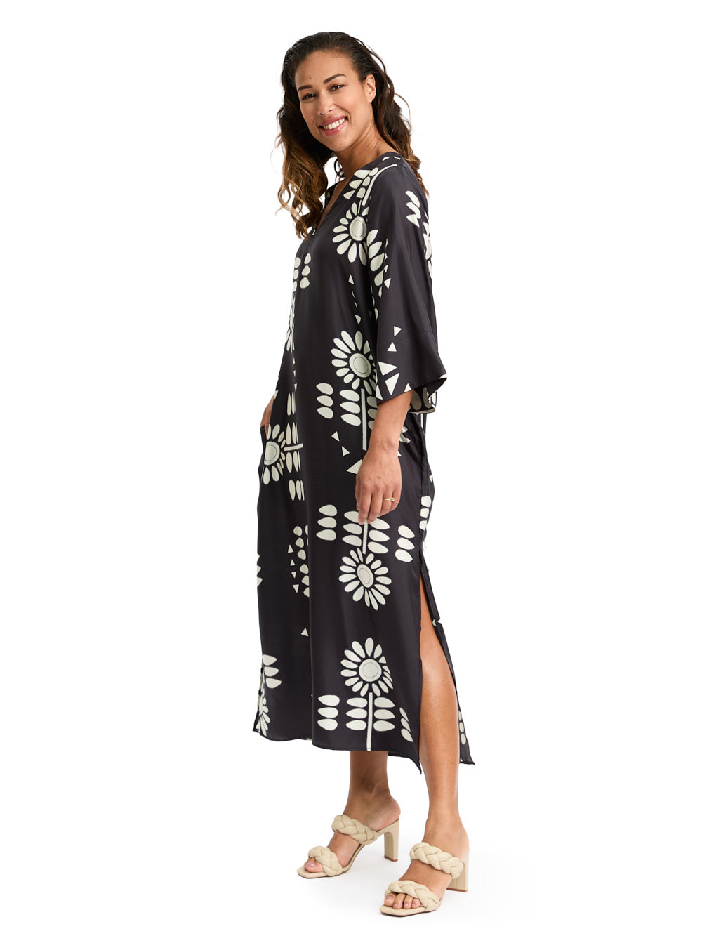 Silk Dress Flower Carbon