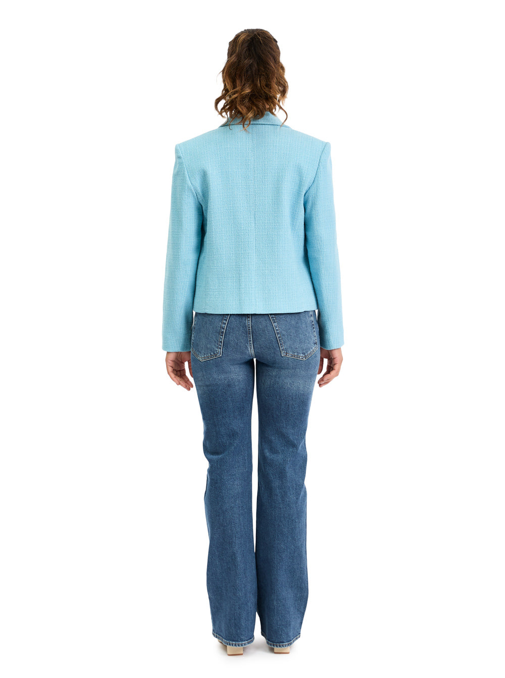 Jacket Boxy Cotton Blue