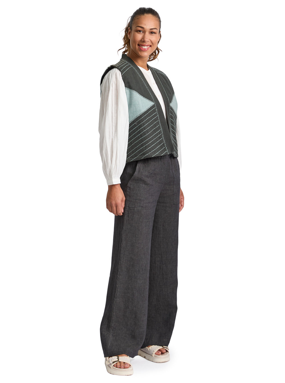 Grey-Sage-Gilet-Cotton-Padded