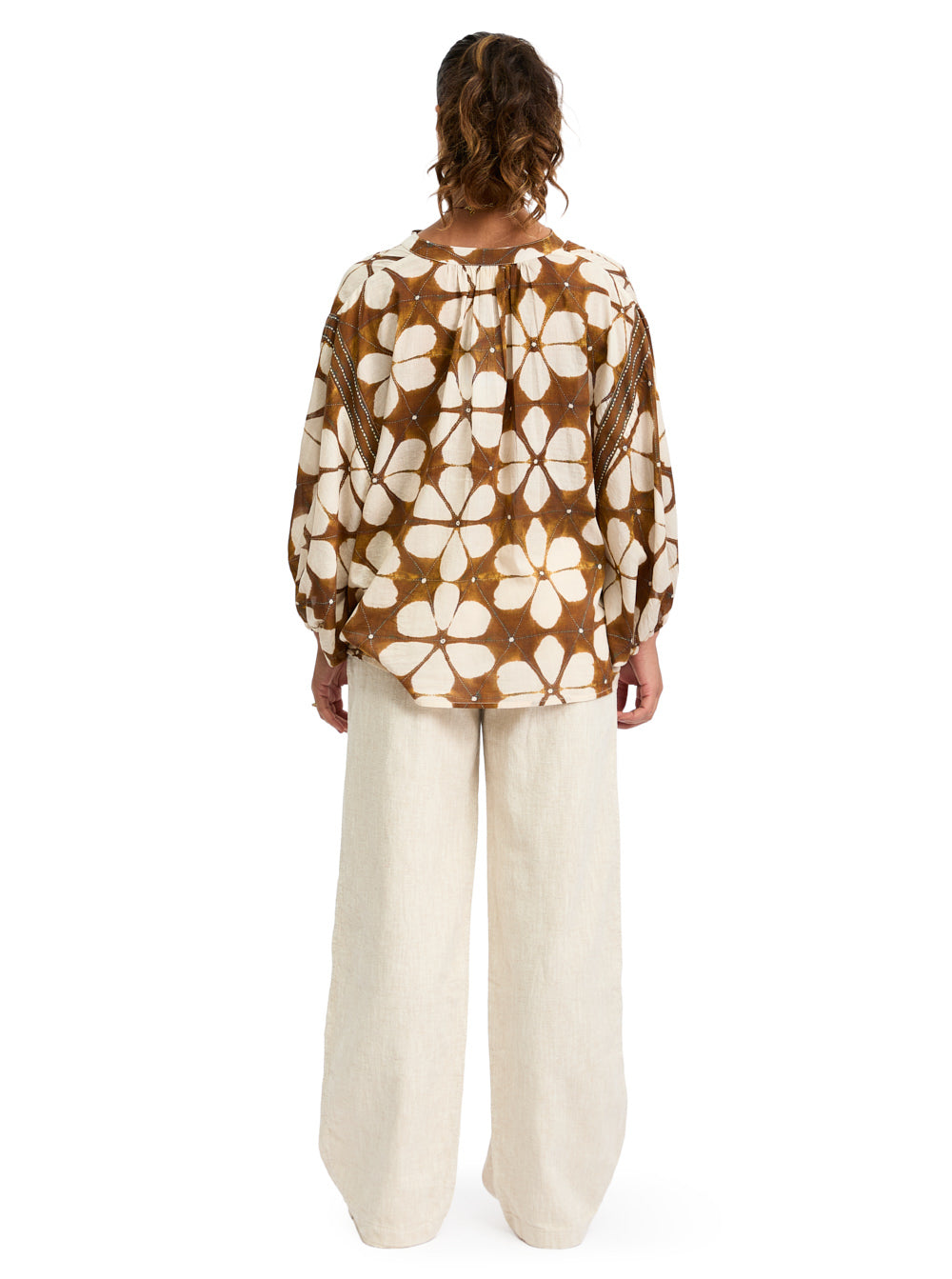 Lotus Cotton Brown Top
