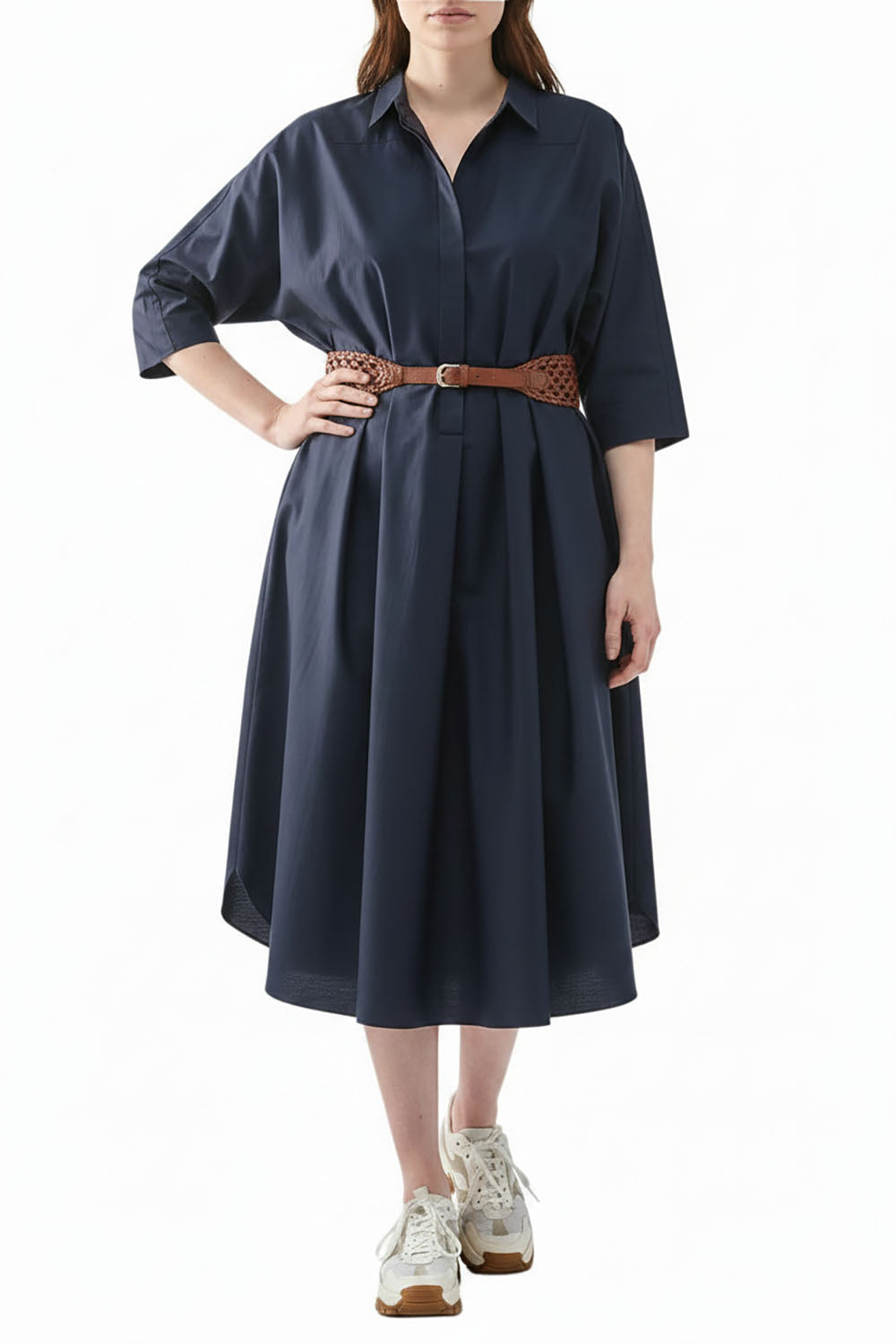 Dress Kimono Cotton Navy