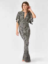 Load image into Gallery viewer, Obie long dress in stud print