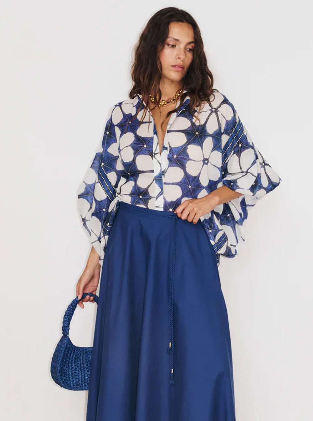 Stella Forest lotus shirt blue