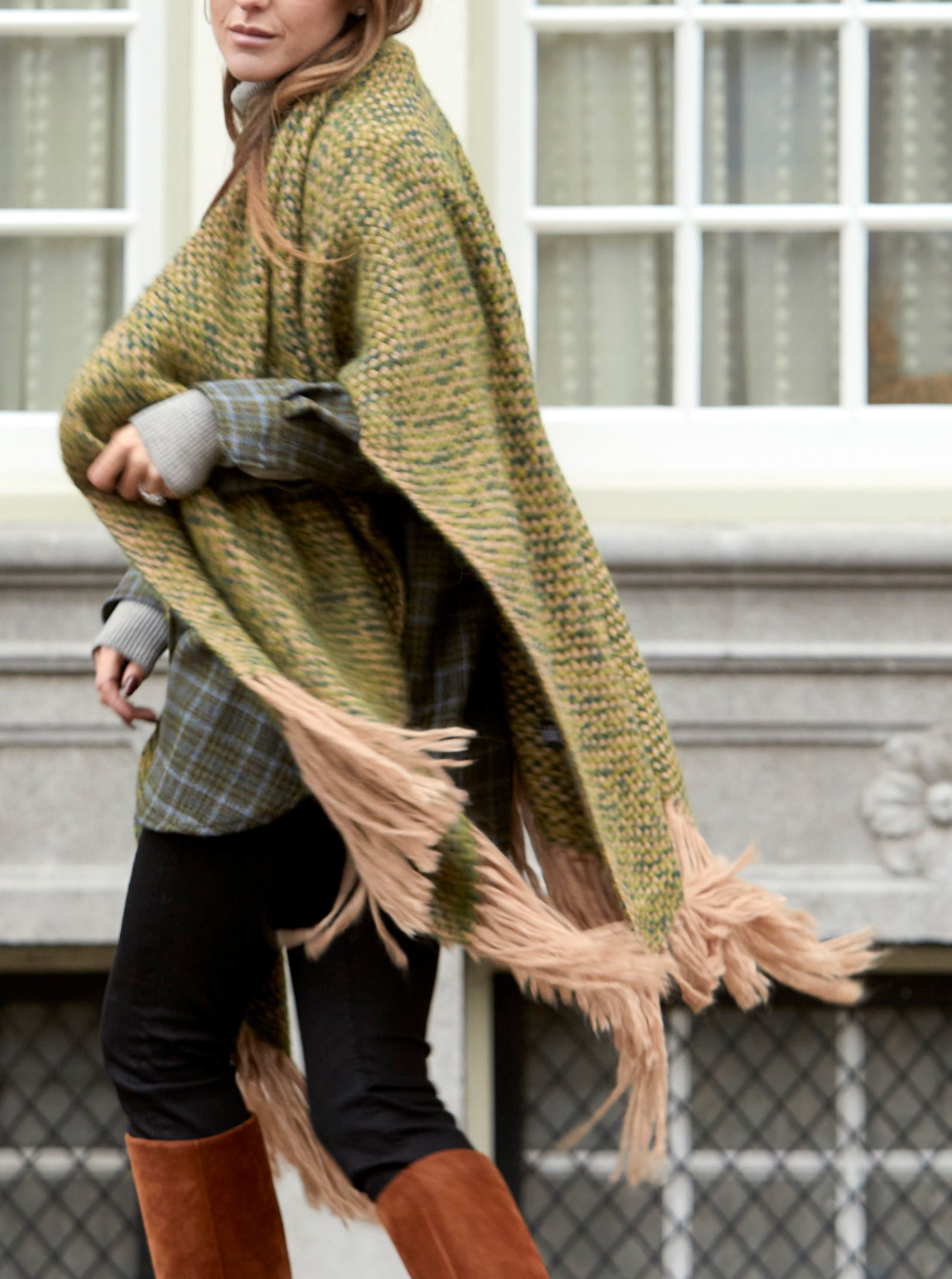poncho groen
