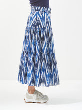 Load image into Gallery viewer, Emma skirt Ikat Blue