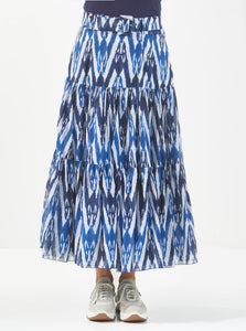 Emma skirt Ikat Blue