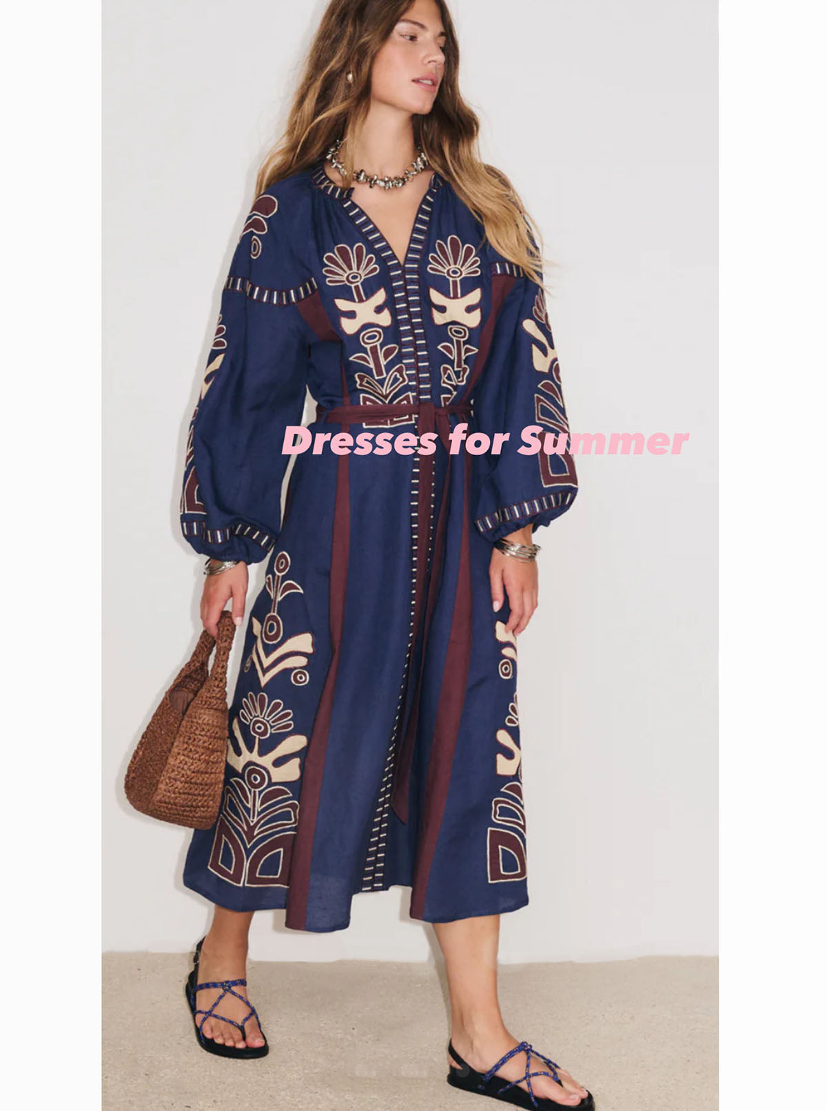 Boho Dress Anouck Navy