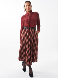 Tie-up blouse Cardinal