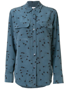 Equipment Star Print Silk Shirt