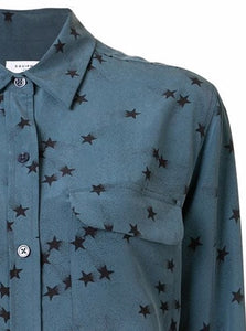 Equipment Star Print Silk Shirt