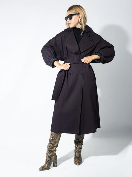 trench coat black