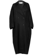 Load image into Gallery viewer, Grifoni Oversized Trench Coat Black