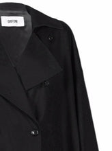 Load image into Gallery viewer, Grifoni Oversized Trench Coat Black