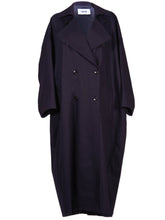 Load image into Gallery viewer, Grifoni Oversized Trench Coat Navy