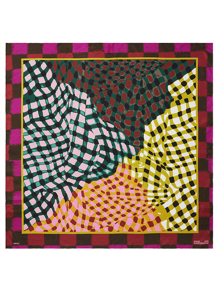 DvF Diane von Furstenberg Jella Silk Square Scarf