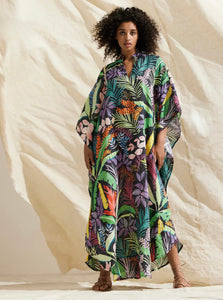 Kaftan Dress Jungle print