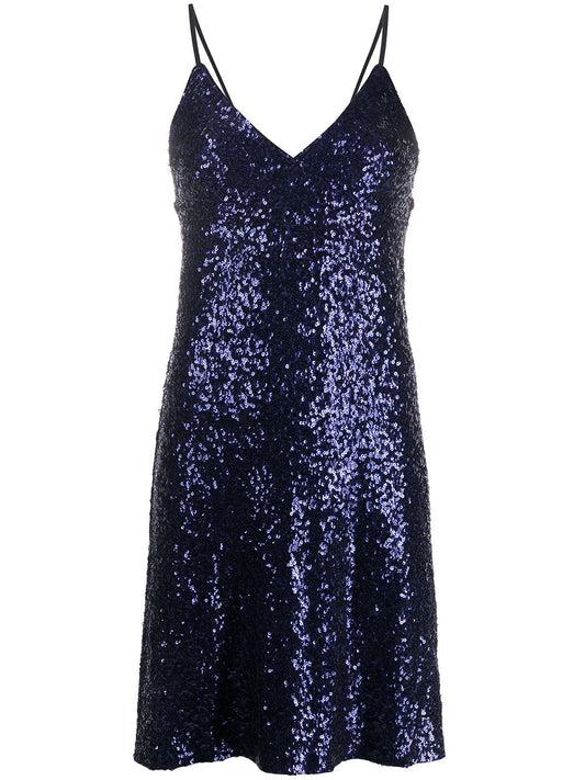 NORMA KAMALI SEQUIN SLIP DRESS