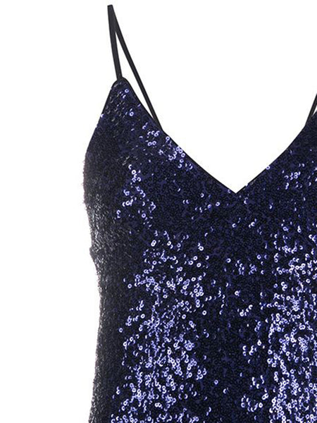 NORMA KAMALI SEQUIN SLIP DRESS 
