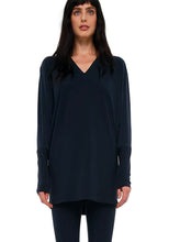 Load image into Gallery viewer, V-neck dolman-sleeve T-shirt