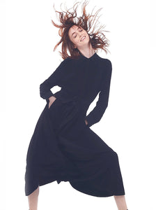 a-line shirt dress midnight