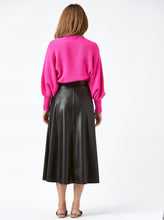 Load image into Gallery viewer, Faux Leather Skirt Black