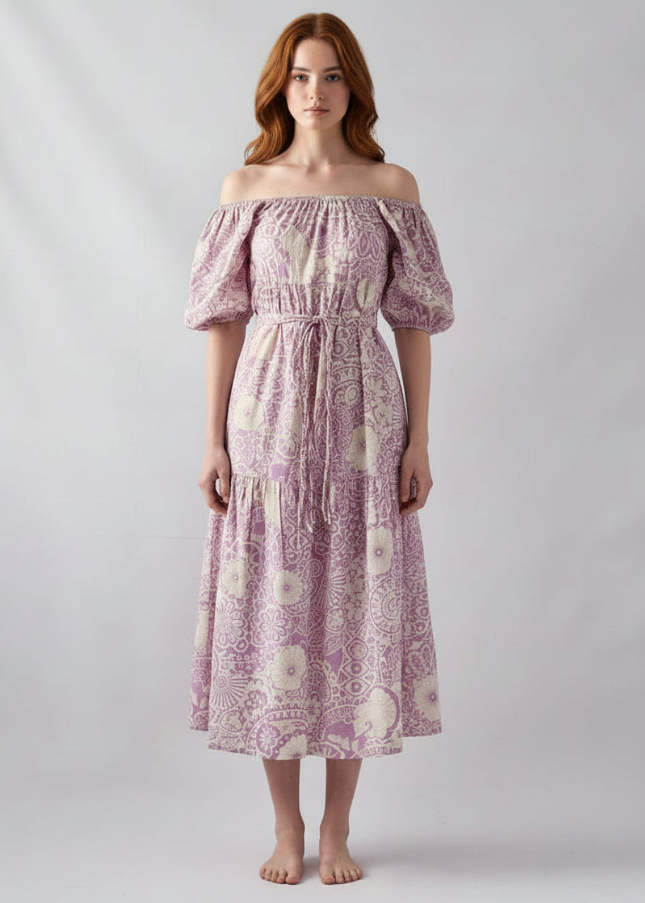 Natuba Dress in Mauve