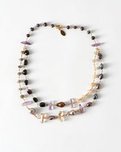 Load image into Gallery viewer, Necklace short two row pearl