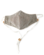 Load image into Gallery viewer, face mask rhinestones silver