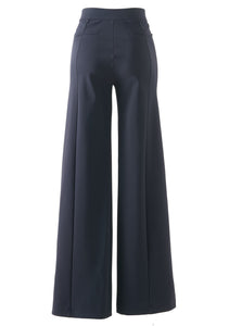 Trixi high straight pants Black