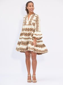Zakar short dress brown