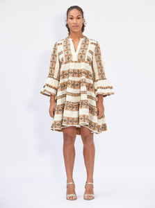 Zakar short dress brown