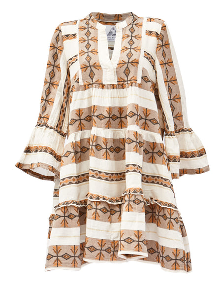 Zakar short dress brown