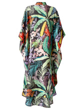 Load image into Gallery viewer, Kaftan Dress Jungle print