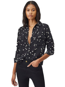 Star Printed Silk Shirt
