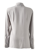 Afbeelding in Gallery-weergave laden, Blouse met strik, grijs