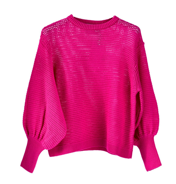 neon pink pullover