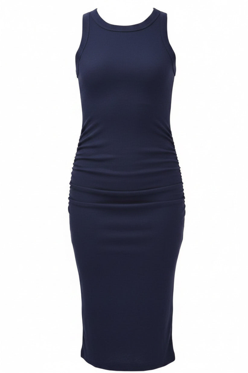 Women's Michael Stars Wren Ultra Rib Midi Dress W/Slit