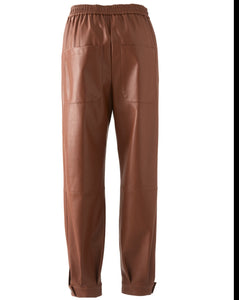 (nude) trousers vegan leather