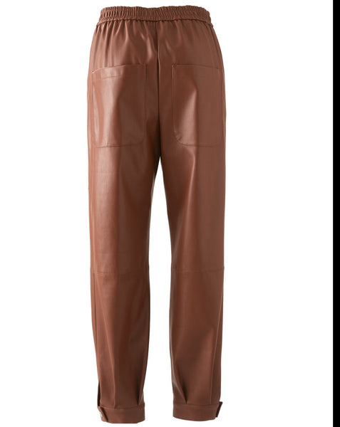(nude) trousers vegan leather