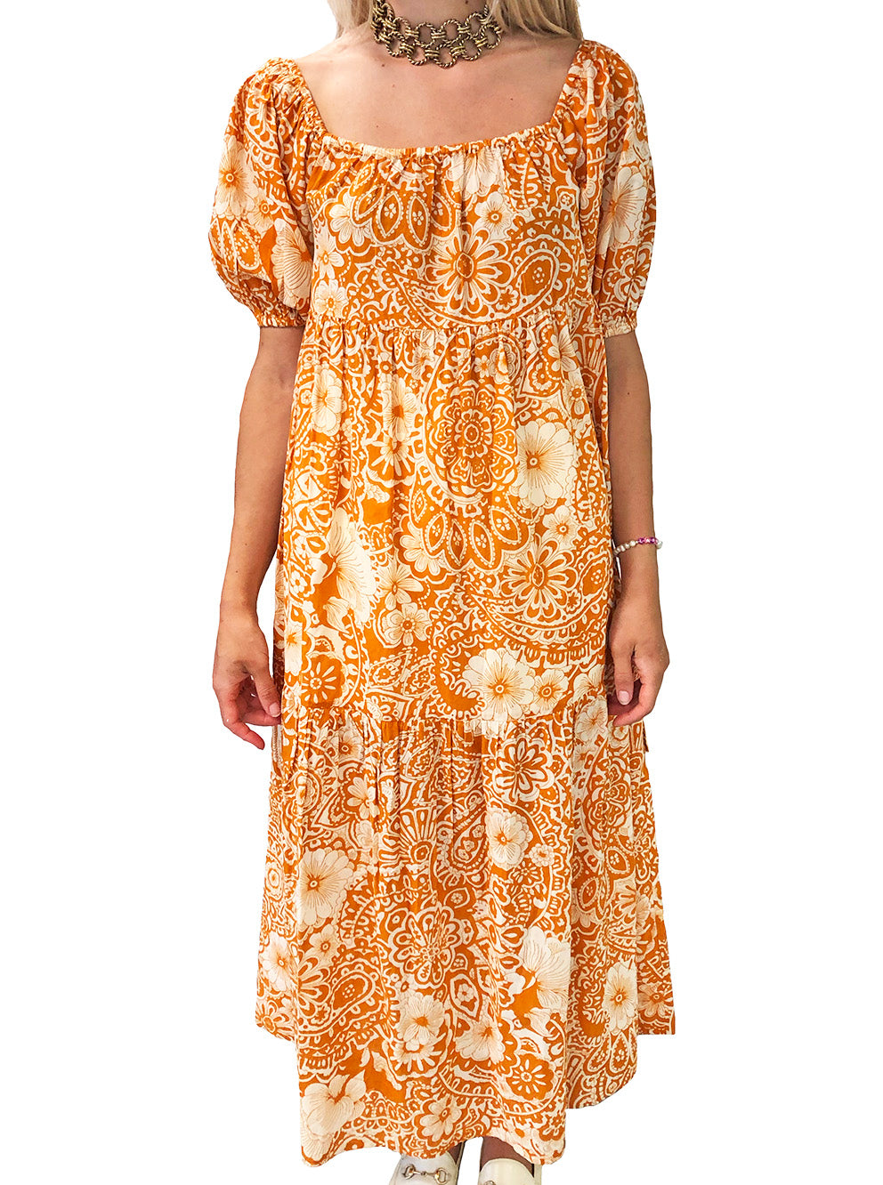 cotton floral dress