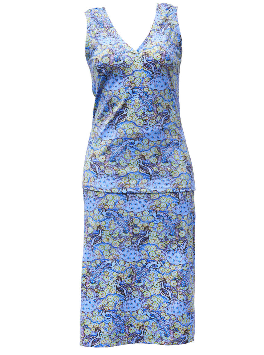 Nora Top Pavone  Blue
