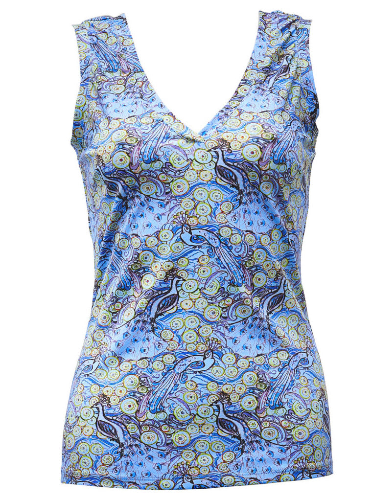 Nora Top Pavone  Blue